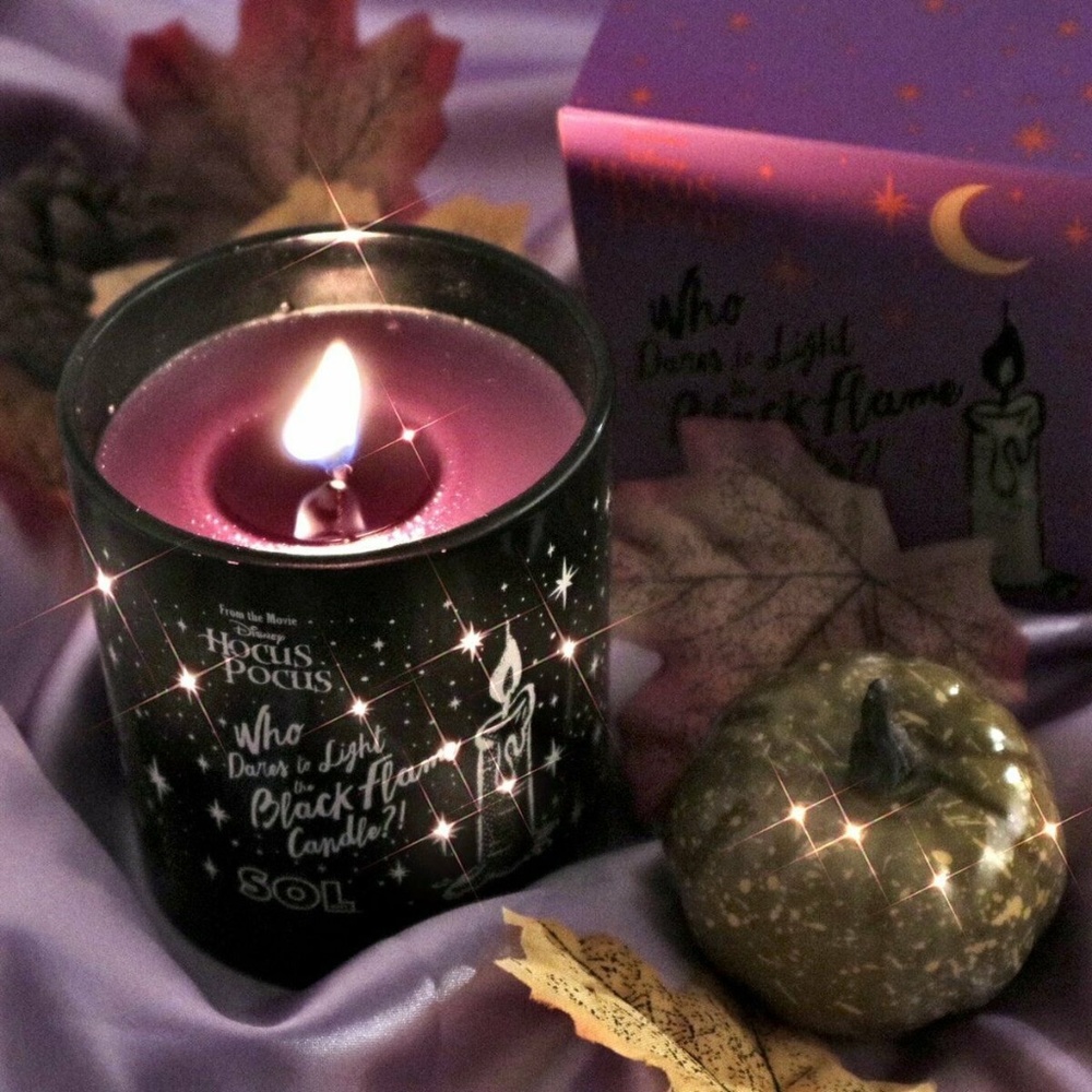 NEW COLOURPOP X DISNEY HOCUS POCUS SOL BLACK FLAME CANDLE LIMITED-EDITION